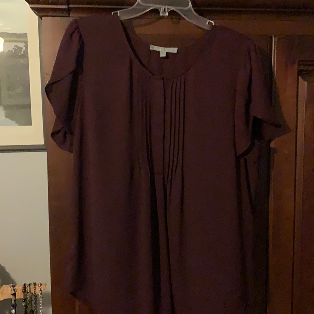Burgundy blouse